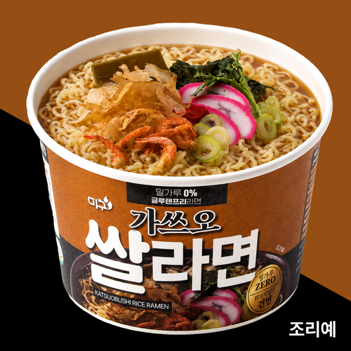 미구 가쓰오 쌀라면 컵